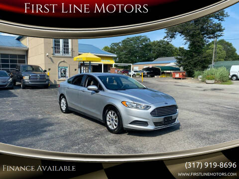 2016 Ford Fusion for sale at First Line Motors in Brownsburg IN