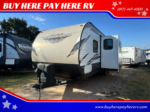 2019 Forest River Wildwood 27DBK for sale at BUY HERE PAY HERE RV in Burleson TX