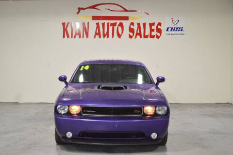 2014 Dodge Challenger for sale at Kian Auto Sales in Sacramento CA
