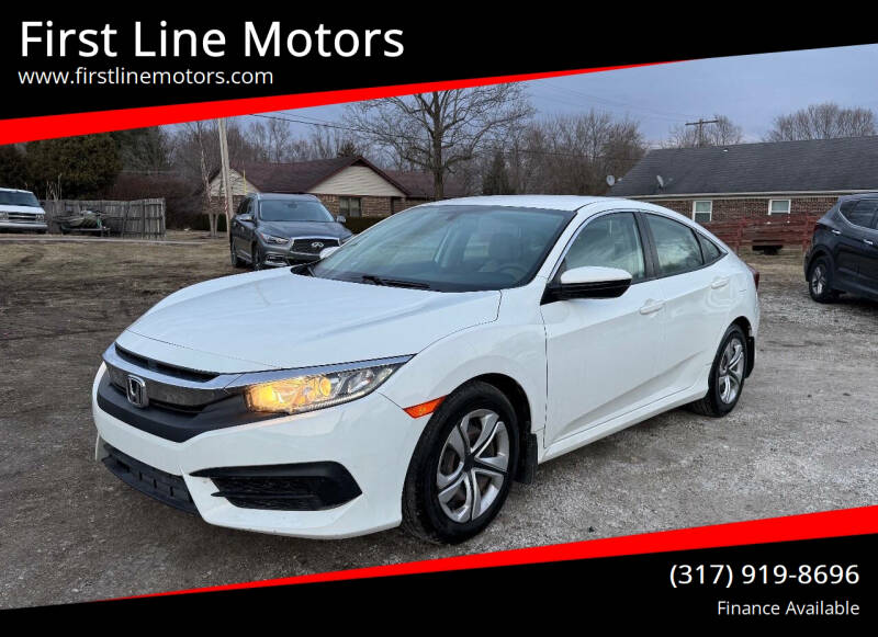 2016 Honda Civic for sale at First Line Motors in Jamestown IN