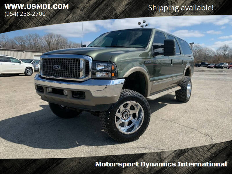 2002 Ford Excursion for sale at Motorsport Dynamics International in Pompano Beach FL
