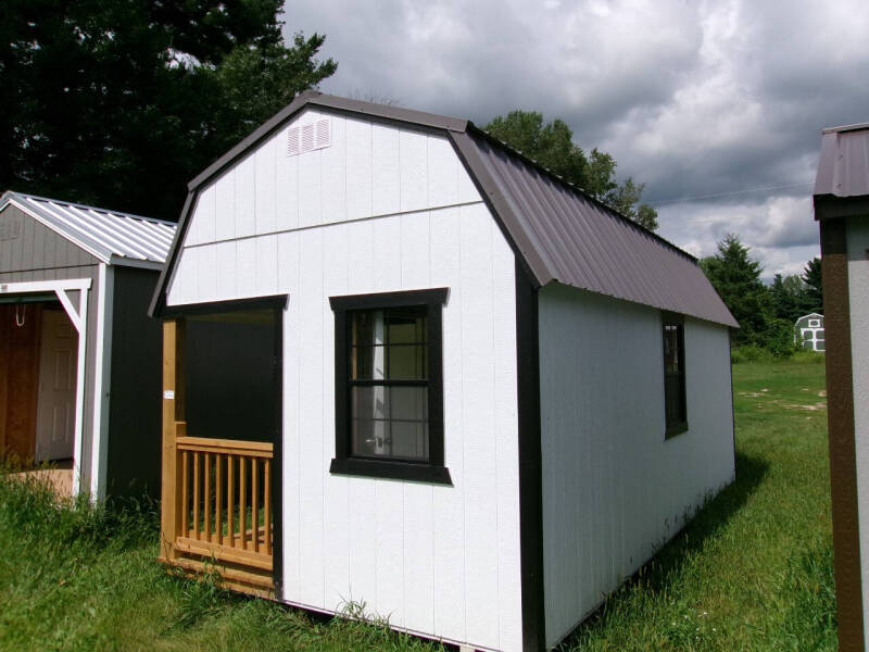 10 x 20 lofted barn w/ side porch pkg