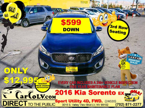 2016 Kia Sorento for sale at The Car Company in Las Vegas NV