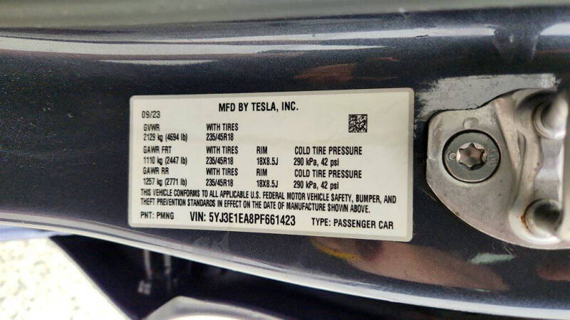 2023 Tesla Model 3