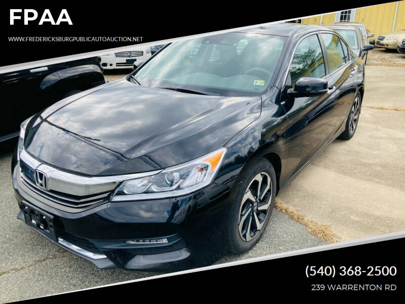 2016 Honda Accord for sale at FPAA in Fredericksburg VA