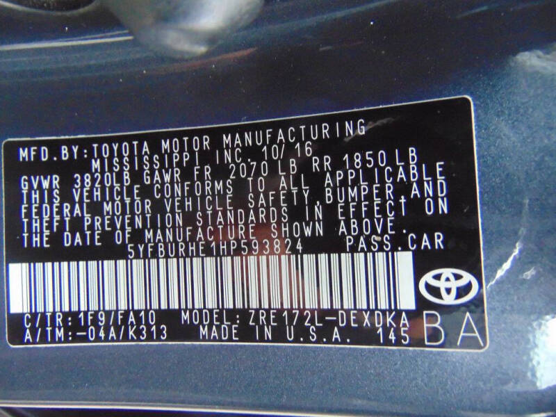 2017 Toyota Corolla L