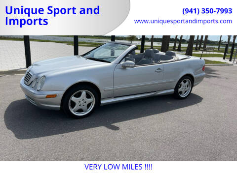 2001 Mercedes-Benz CLK for sale at Unique Sport and Imports in Sarasota FL