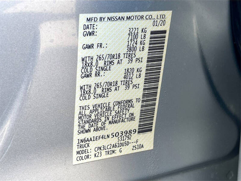 2020 Nissan Titan SV