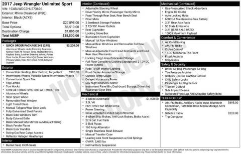 2017 Jeep Wrangler Unlimited