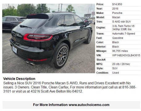 2016 Porsche Macan S