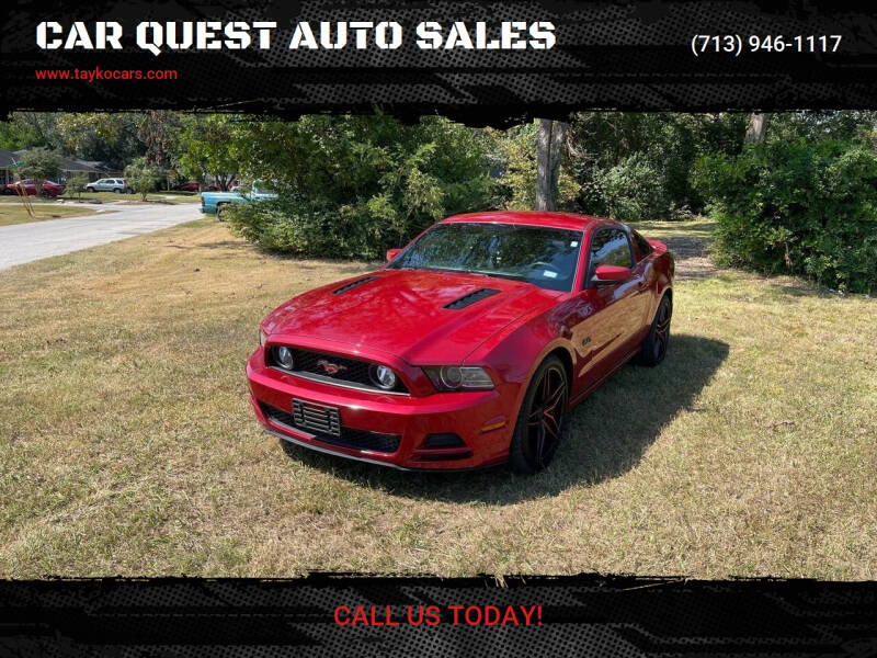 2013 Ford Mustang for sale at CAR QUEST AUTO SALES in Houston TX