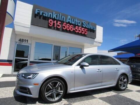 2018 Audi A4 for sale at Franklin Auto Sales in El Paso TX