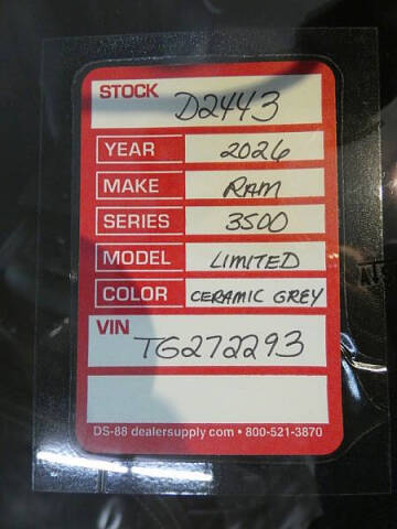 2026 RAM 3500