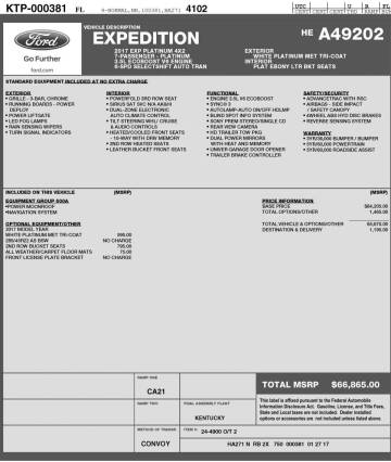 2017 Ford Expedition Platinum