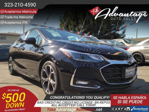 2019 Chevrolet Cruze for sale at ADVANTAGE AUTO SALES INC in Bell CA