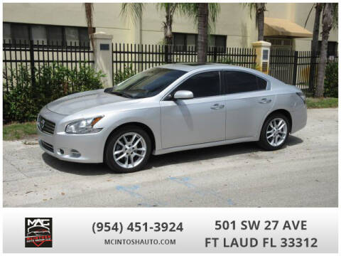 2014 Nissan Maxima for sale at McIntosh AUTO GROUP in Fort Lauderdale FL