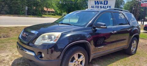 2008 GMC Acadia for sale at W & D Auto Sales in Fayetteville NC