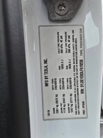 2020 Tesla Model 3 Long Range