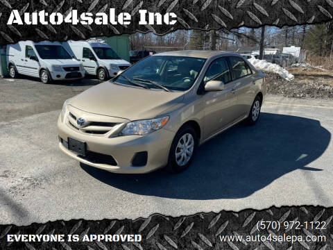 2011 Toyota Corolla for sale at Auto4sale Inc in Mount Pocono PA