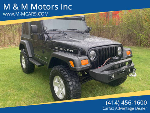 2005 Jeep Wrangler for sale at M & M Motors Inc in West Allis WI