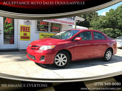 2013 Toyota Corolla for sale at Acceptance Auto Sales Douglasville in Douglasville GA