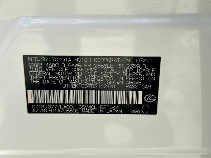 2011 Lexus ES 350