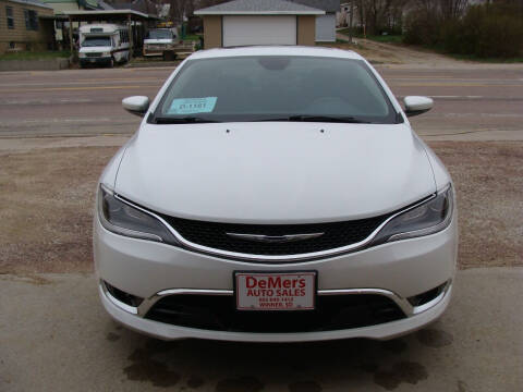 2016 Chrysler 200 for sale at DeMers Auto Sales in Winner SD