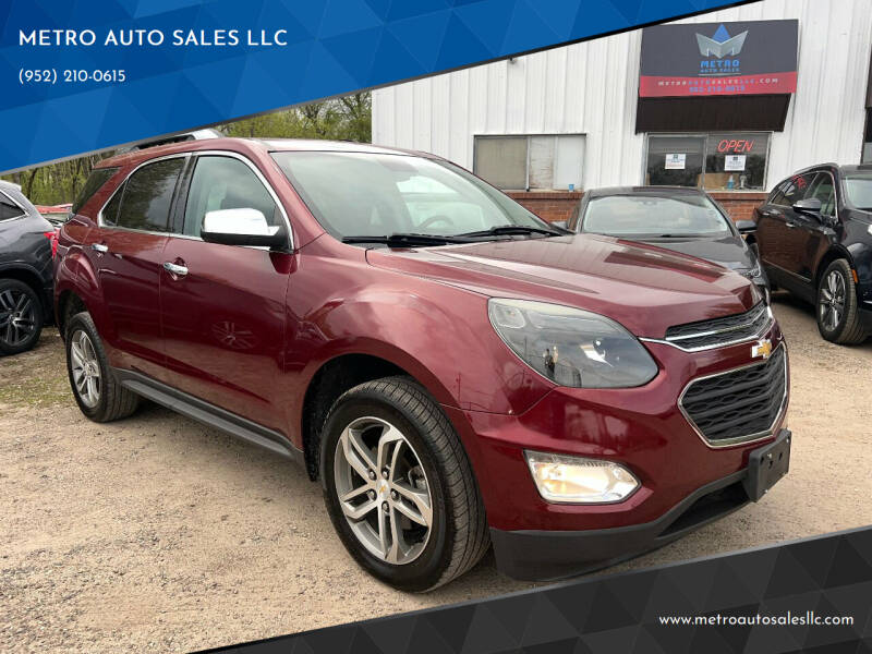 2016 Chevrolet Equinox for sale at METRO AUTO SALES LLC in Lino Lakes MN