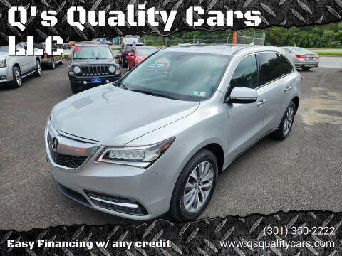 2014 Acura MDX for sale at Q's Quality Cars LLC in Capitol Heights MD