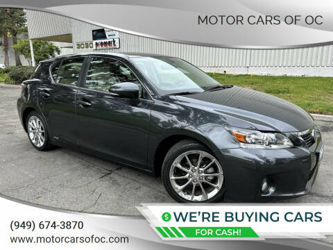 2011 Lexus CT 200h for sale at Motor Cars of OC in Costa Mesa CA