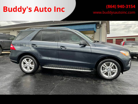 2013 Mercedes-Benz M-Class for sale at Buddy's Auto Inc in Pendleton SC