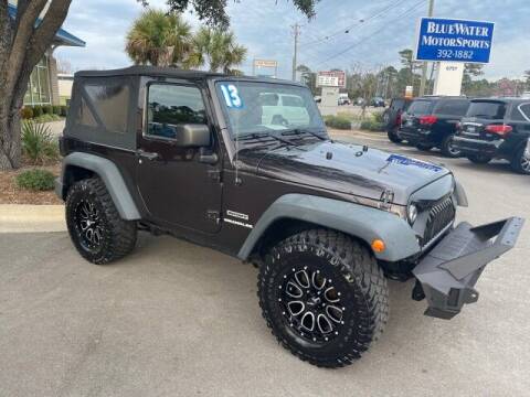 2013 Jeep Wrangler for sale at BlueWater MotorSports in Wilmington NC
