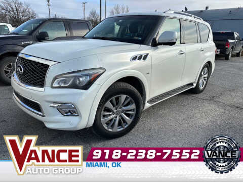 2017 Infiniti QX80 for sale at Vance Fleet Services in Guthrie OK