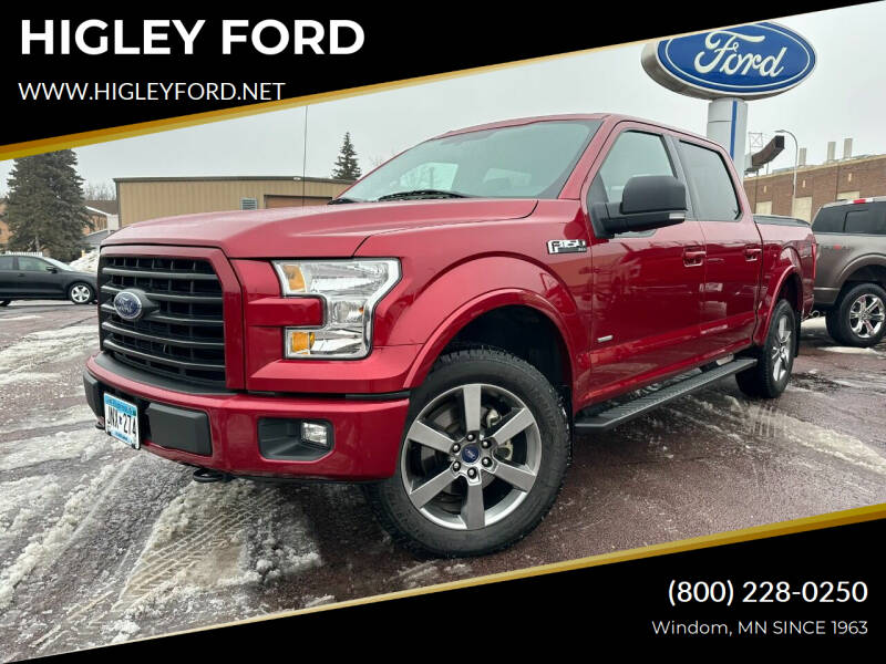 2016 Ford F-150 for sale at HIGLEY FORD in Windom MN