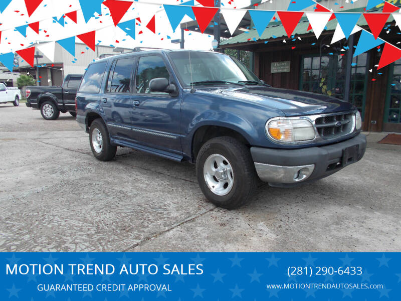 2000 Ford Explorer for sale at MOTION TREND AUTO SALES in Tomball TX