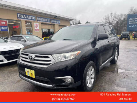 2013 Toyota Highlander for sale at USA Auto Sales & Services, LLC in Mason OH