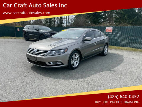 2013 Volkswagen CC for sale at Car Craft Auto Sales Inc in Lynnwood WA
