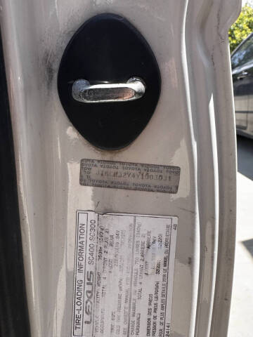 2000 Lexus SC 400