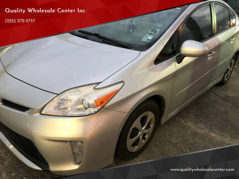 2013 Toyota Prius for sale at Quality Wholesale Center Inc in Baton Rouge LA