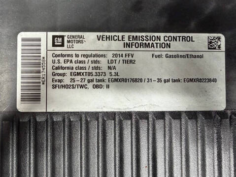 2014 Chevrolet Tahoe Special Service