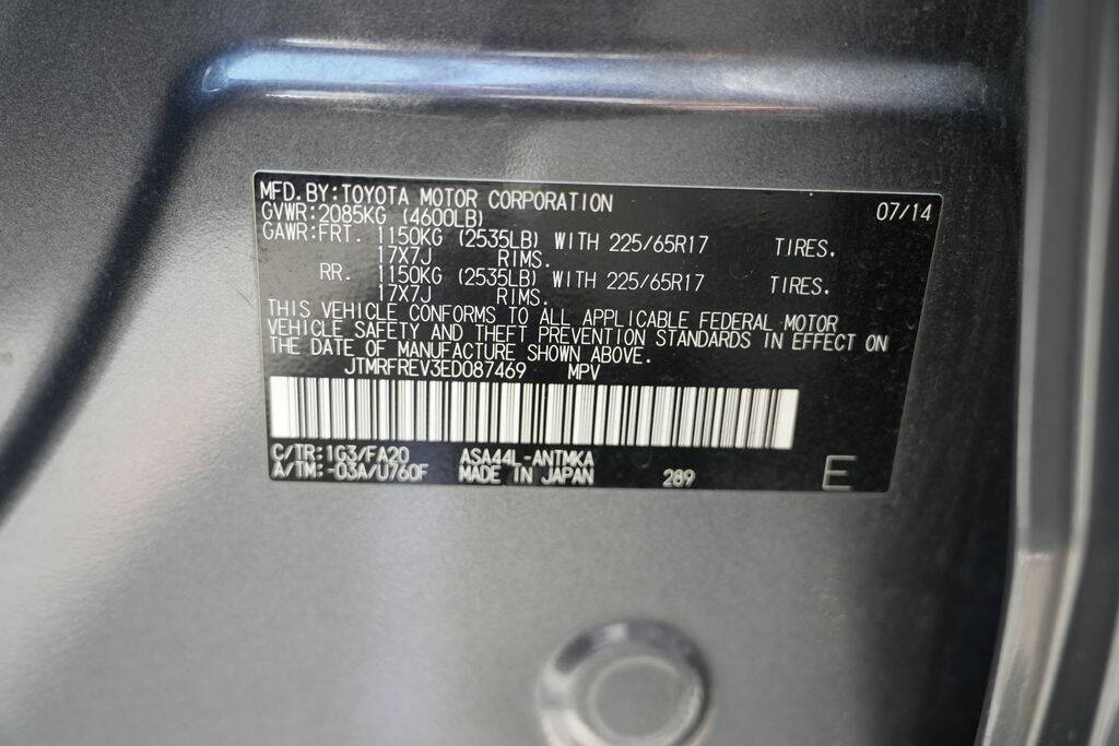 Gray 2014 Toyota RAV4 XLE AWD XLE 4dr SUV 59