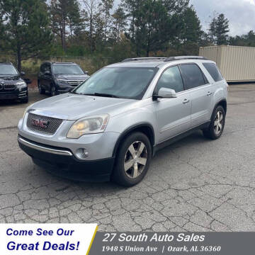 2012 GMC Acadia for sale at 27 South Auto Sales in Ozark AL