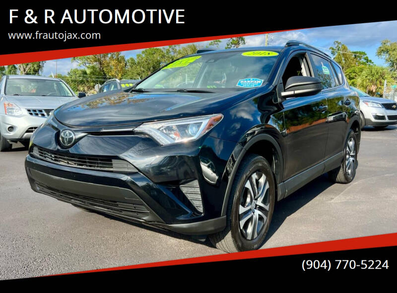 2018 Toyota RAV4 for sale at F & R AUTOMOTIVE in Jacksonville FL