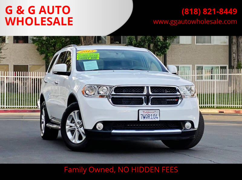 2013 Dodge Durango for sale at G & G AUTO WHOLESALE in North Hollywood CA