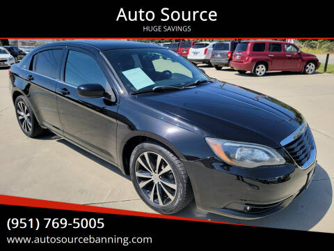 2014 Chrysler 200 for sale at Auto Source in Banning CA