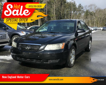 2008 Hyundai Sonata for sale at New England Motor Cars in Springfield MA