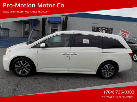 2014 Honda Odyssey for sale at Pro-Motion Motor Co in Lincolnton NC