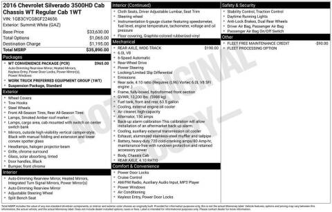 2016 Chevrolet Silverado 3500HD