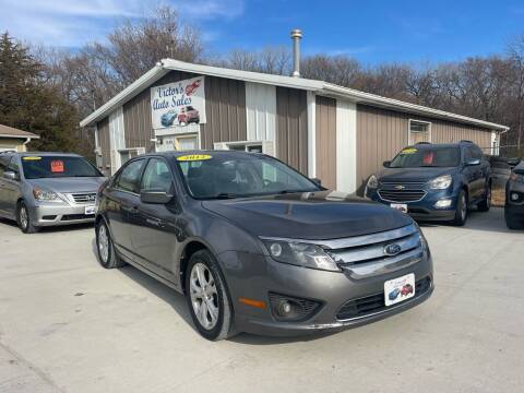 2012 Ford Fusion for sale at Victor's Auto Sales Inc. in Indianola IA