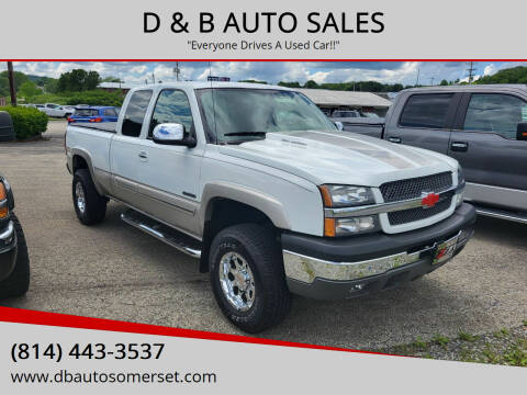 2004 Chevrolet Silverado 1500 for sale at D & B AUTO SALES in Somerset PA